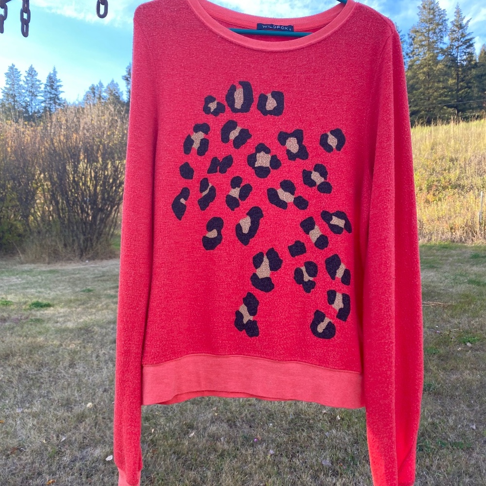Wildfox animal print sweatshirt